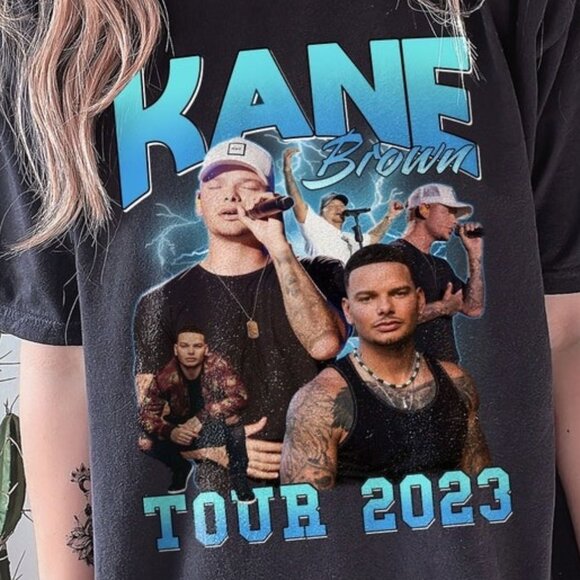Kane Brown World Tour 2023 T-Shirt Country Music Concert Fan Graphic Gift Tee 05 - Picture 2 of 5
